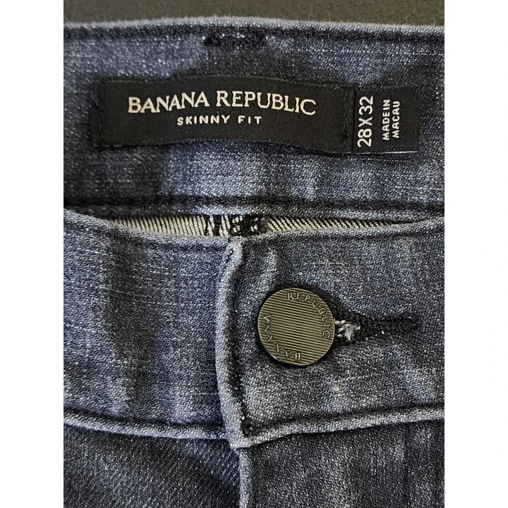 Banana Republic Jeans Slim‎ Fit Skinny Men 28x30 RMD Rapid Movement Denim Gray
